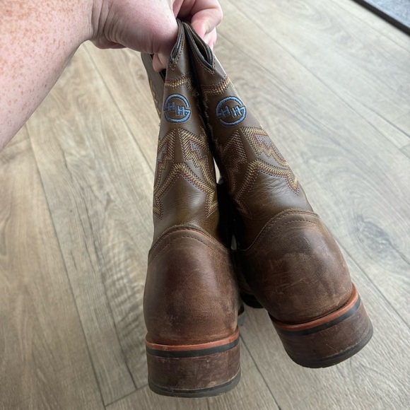 Double H boots DH7004 men size 11 boots Noah Western Ropers brown